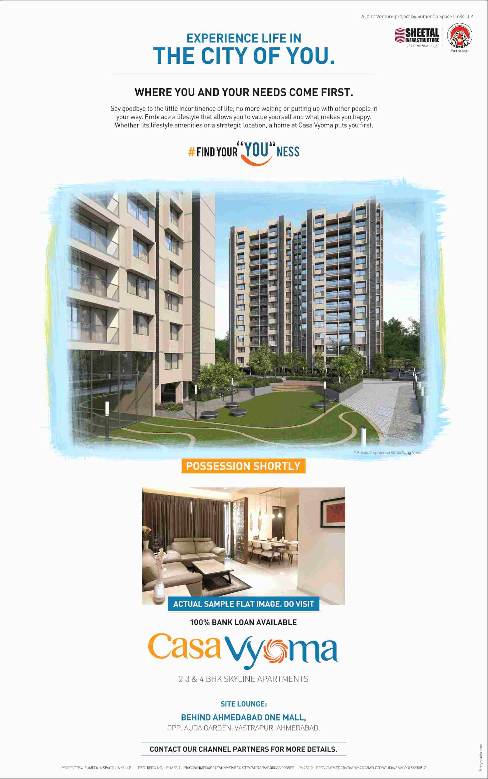 Live in homes where you and your needs come first at Sheetal Casa Vyoma in Ahmedabad Update